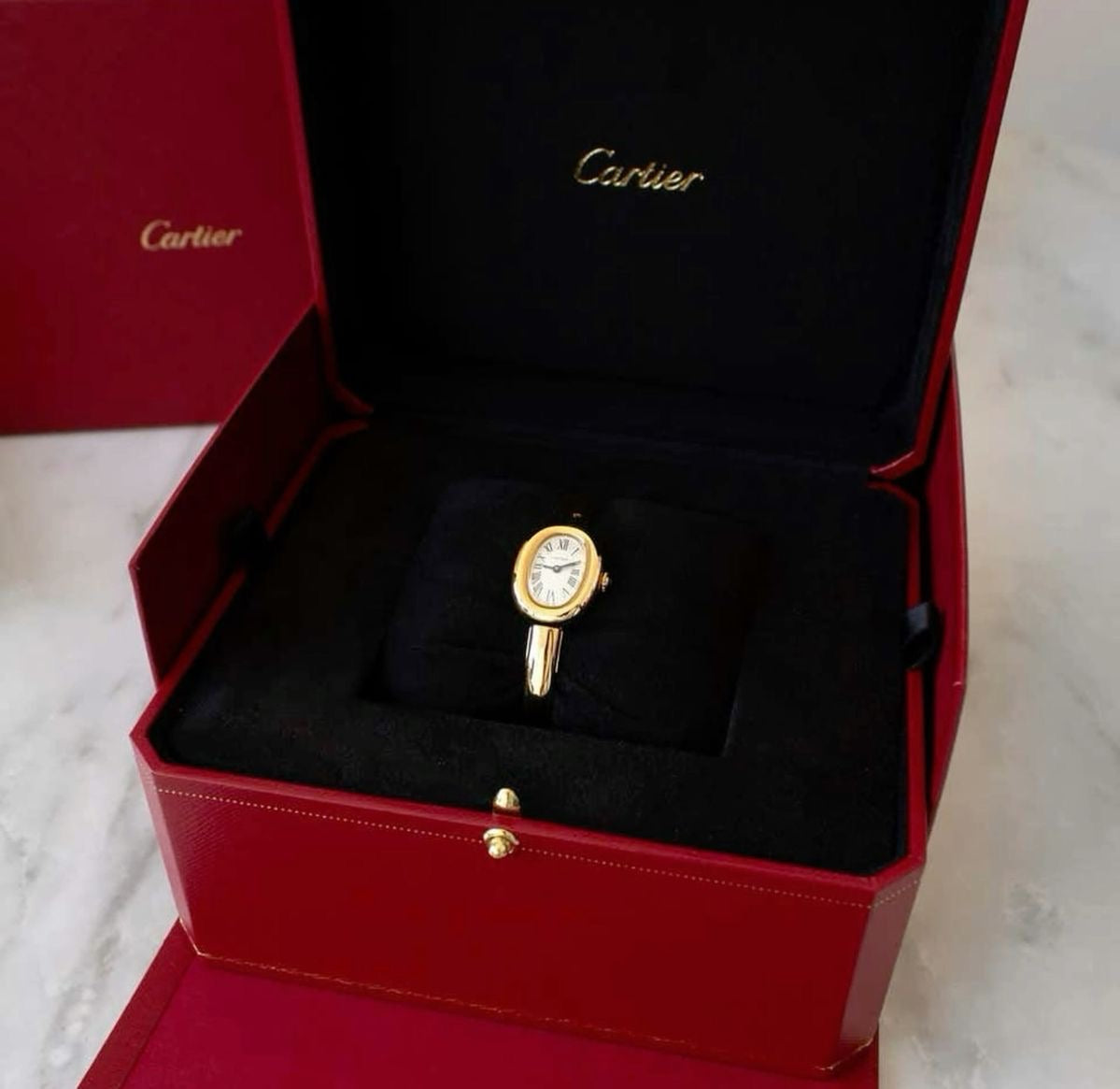 Cartier baignoire - jaune