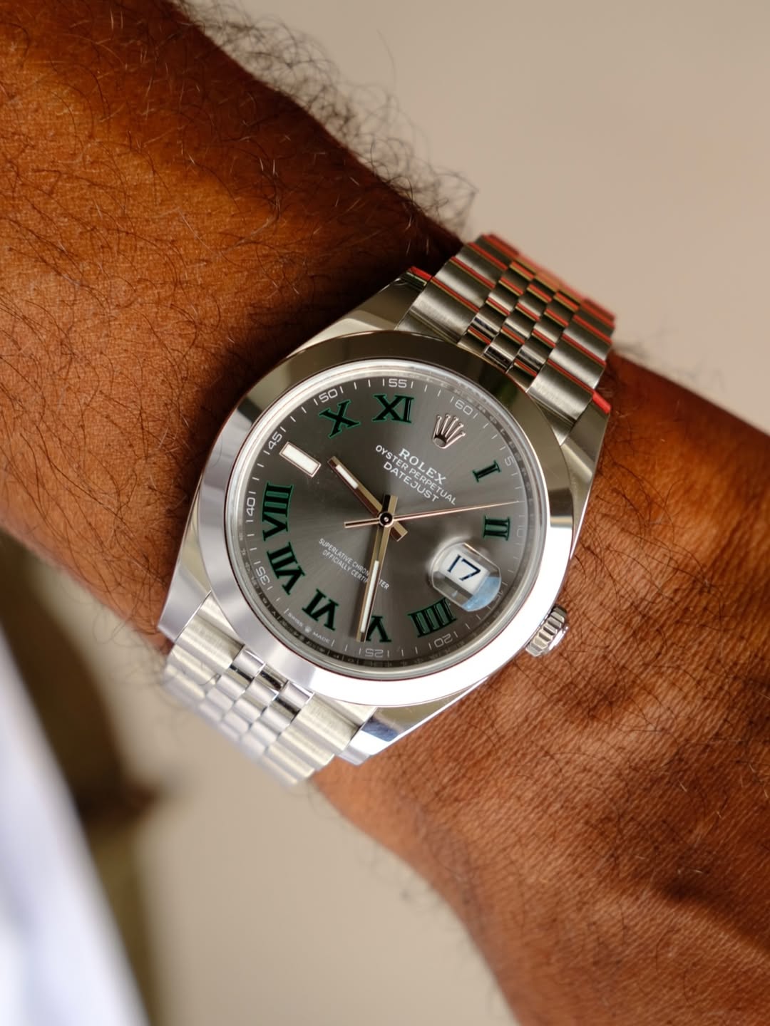 datejust 41 Wimbledon dial