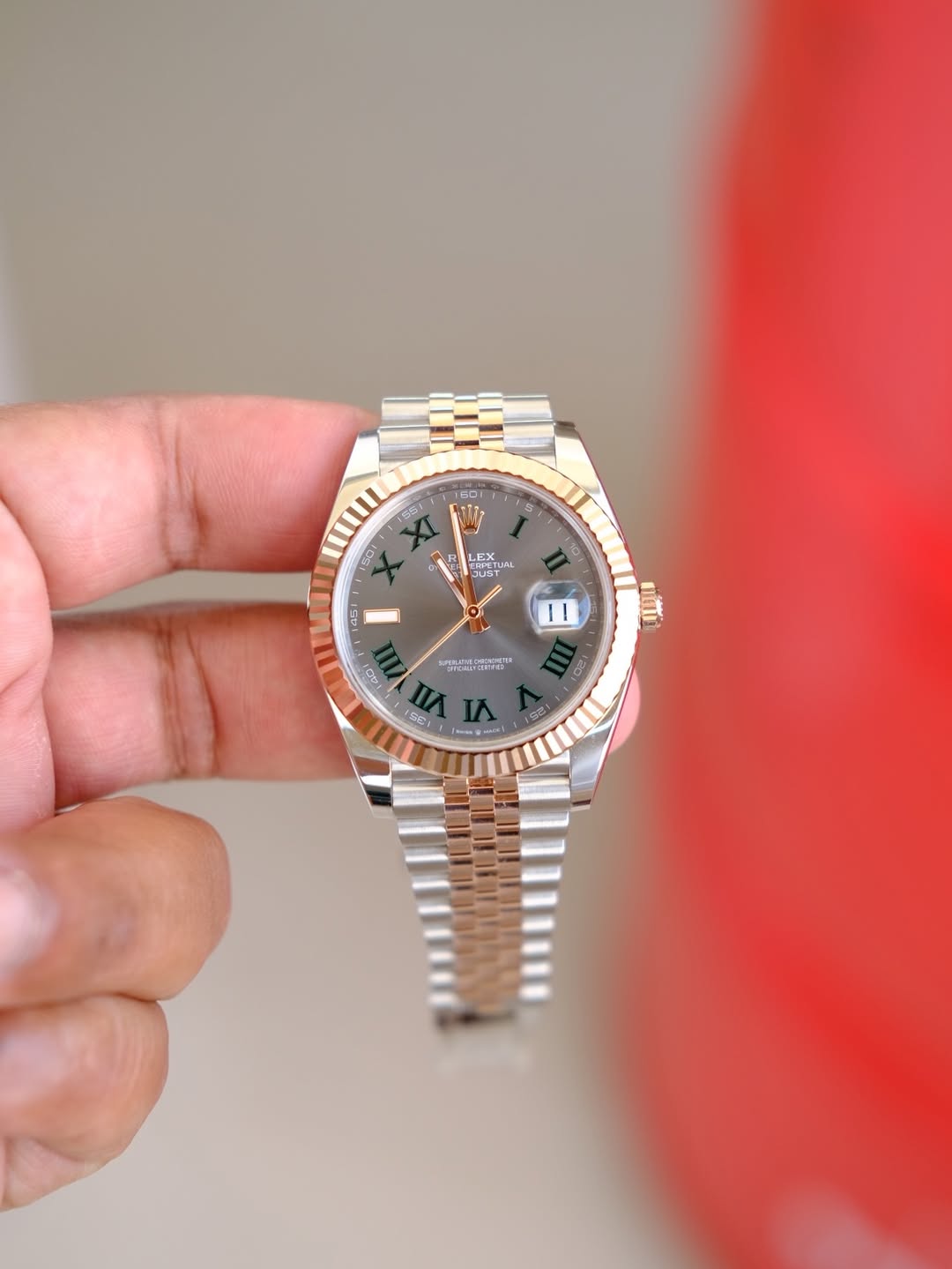 datejust 41 Wimbledon dial