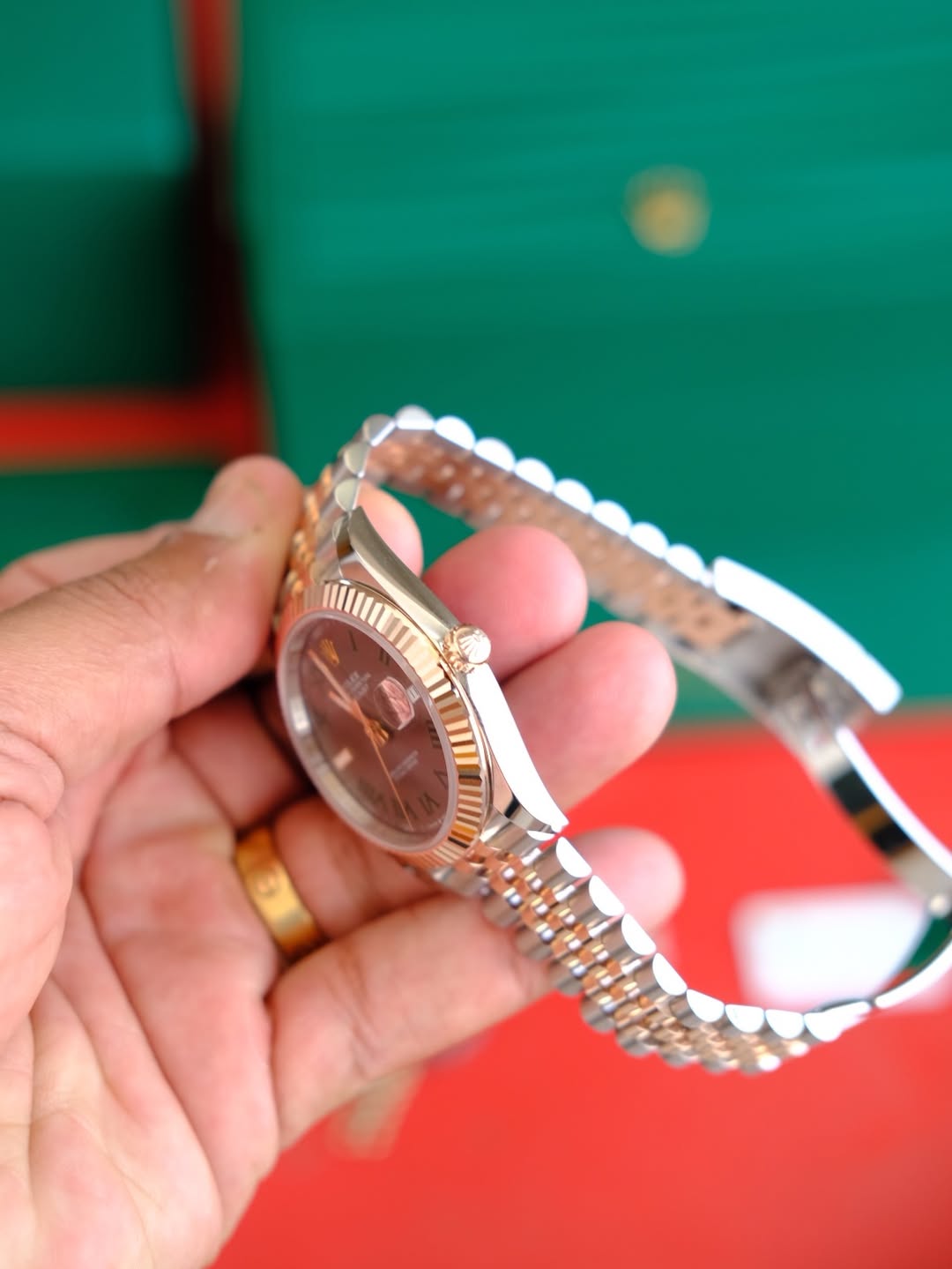 datejust 41 Wimbledon dial