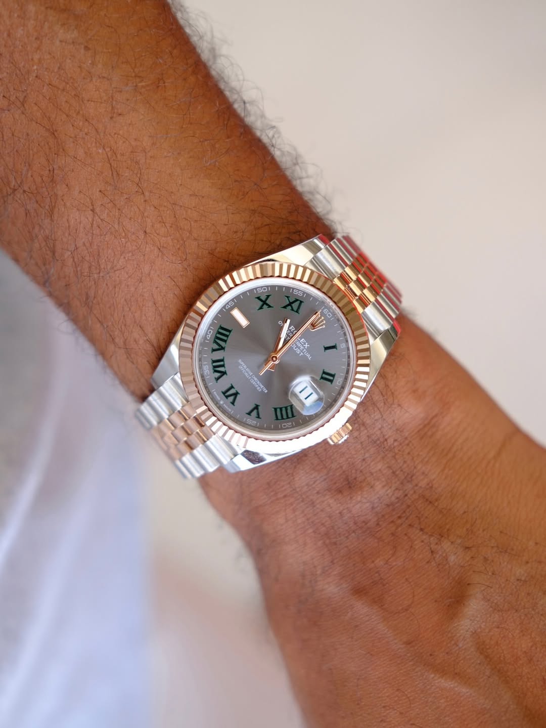 datejust 41 Wimbledon dial